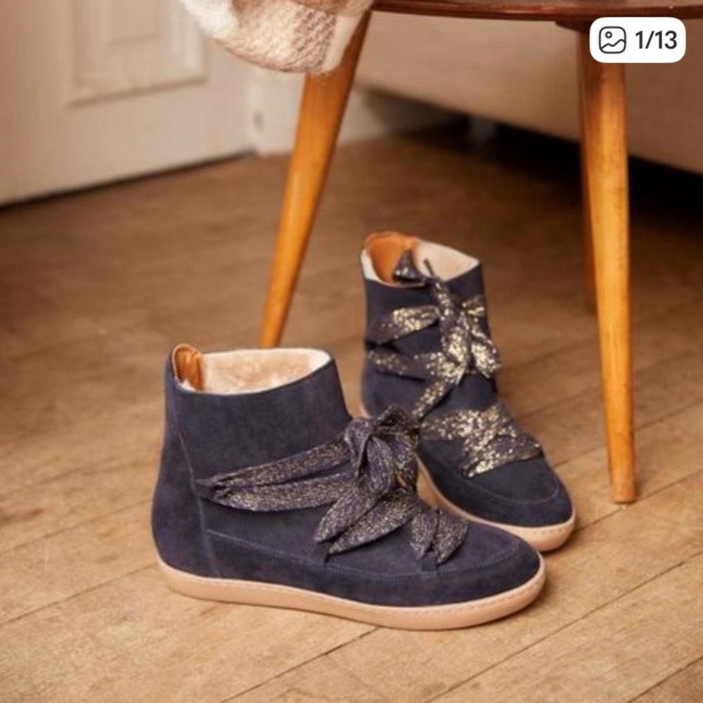 SEZANE warm Celeste booties